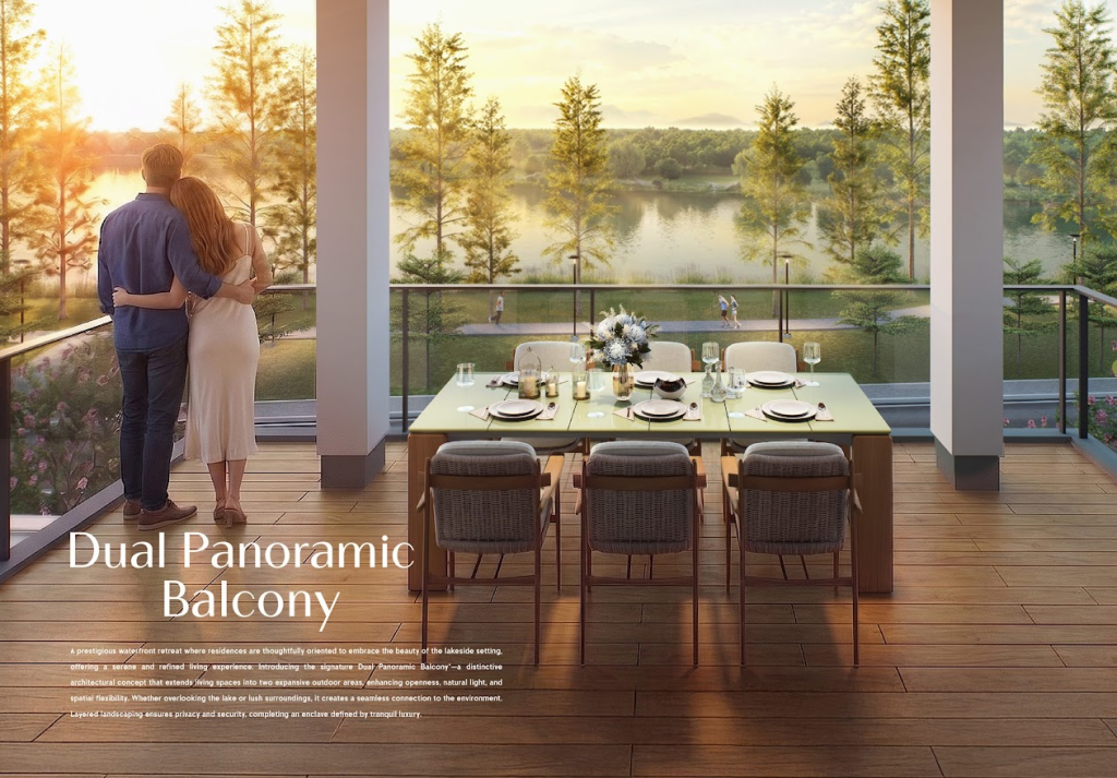 dual view balcony salah satu fitur unggulan matera lakeside